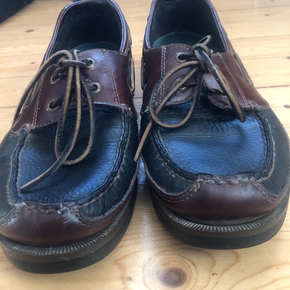 Sperry Men's Brown Leather Boat Mako Collection Shoes Size 10.5 - Picture 3 of 10